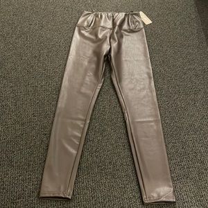 Chocolate Brown pleather pants